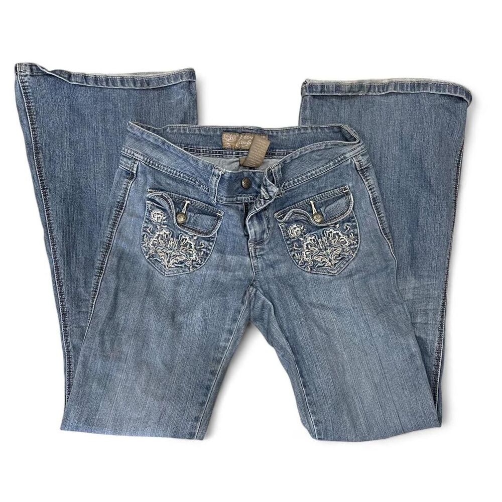 Candie-s Women's Blue and Navy Jeans